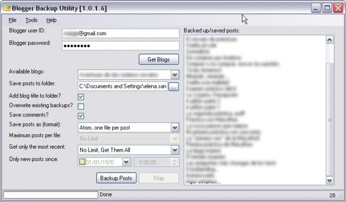 Blogger Backup