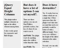 jQuery-Equal-Height-Columns
