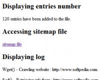 Simple PHP Sitemap Class