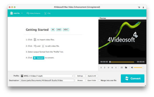 4Videosoft Mac Video Enhancement
