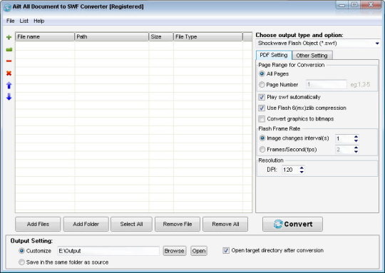 Ailt All Document to SWF Converter