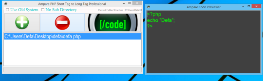 Ampare PHP Short Tag to Long Tag