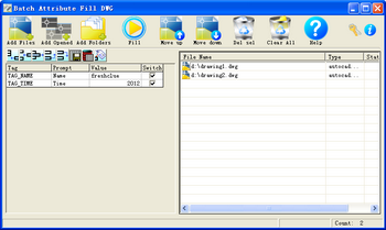 Batch Attribute Fill DWG
