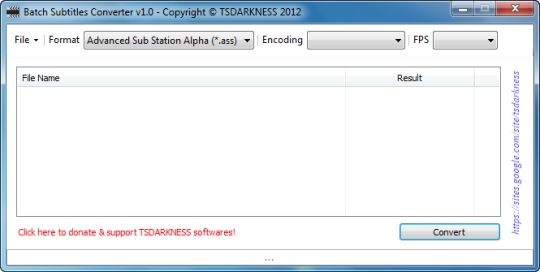 Batch Subtitles Converter