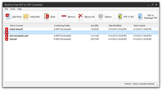 BlueFox Free PDF to TIFF Converter