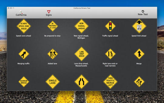 California Drivers Test