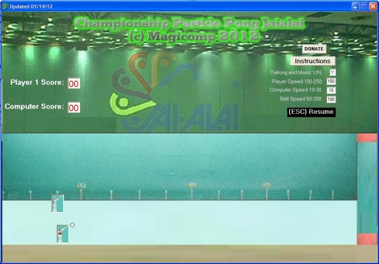 Championship Partido Pong Jaialai (Jai-Alai)