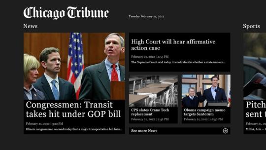 Chicago Tribune for Windows 8