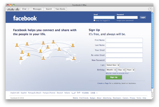 Facebook 4 Mac