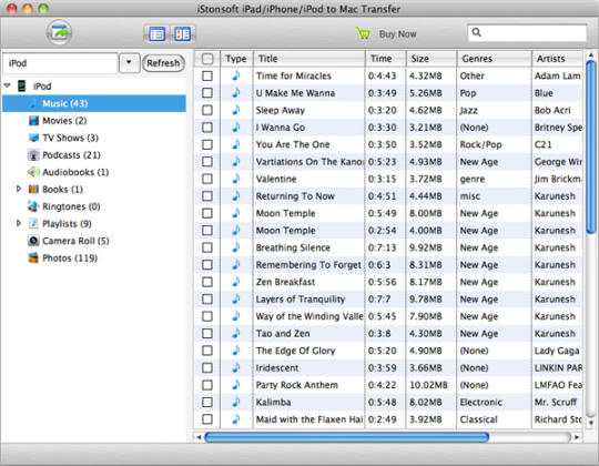iStonsoft iPad/iPhone/iPod to Mac Transfer