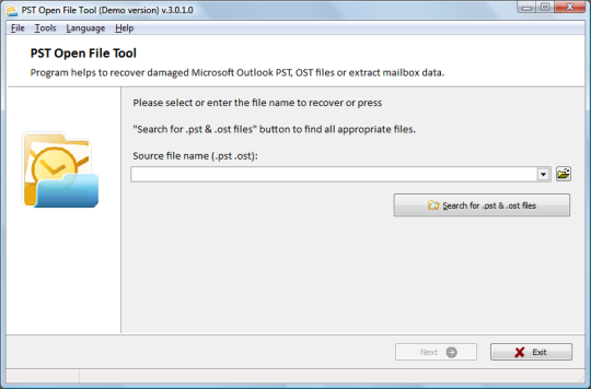 PST Open File Tool