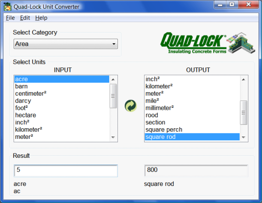 Quad-Lock Unit Converter