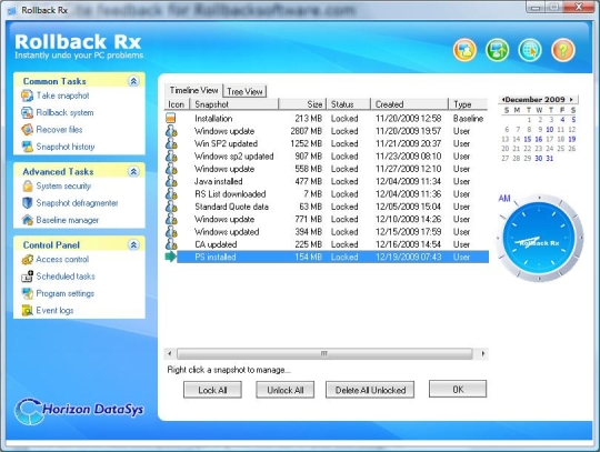 RollBack Rx Home Edition