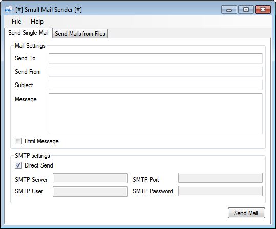 Small Mail Sender Portable