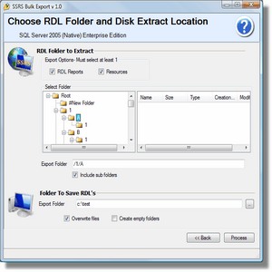 SSRS Bulk Export