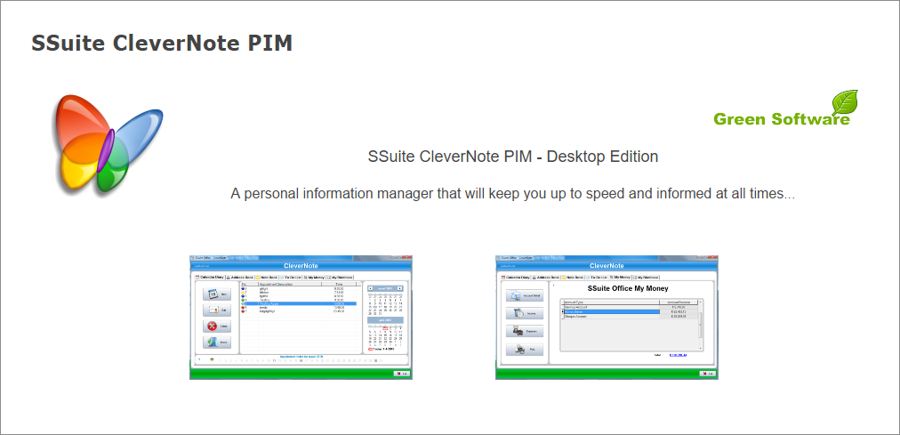 SSuite CleverNote PIM Portable