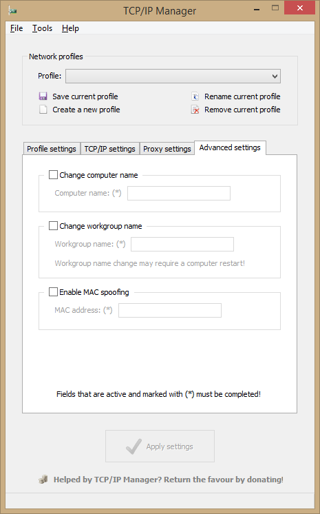 TCP/IP Manager