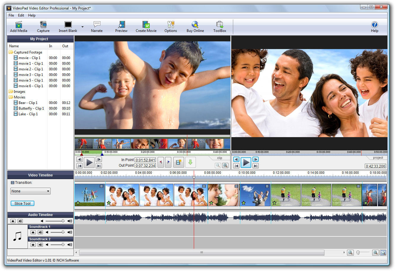 VideoPad Video Editor and Movie Maker Pro