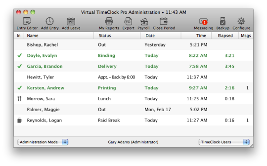 Virtual TimeClock Pro