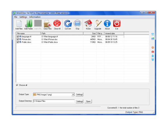 Word DOC TXT RTF to PNG Converter 3000